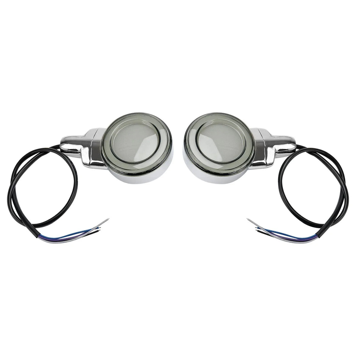 Front Turn Signal Light - LED Flat Chrome for Softail Classic 1999–2023