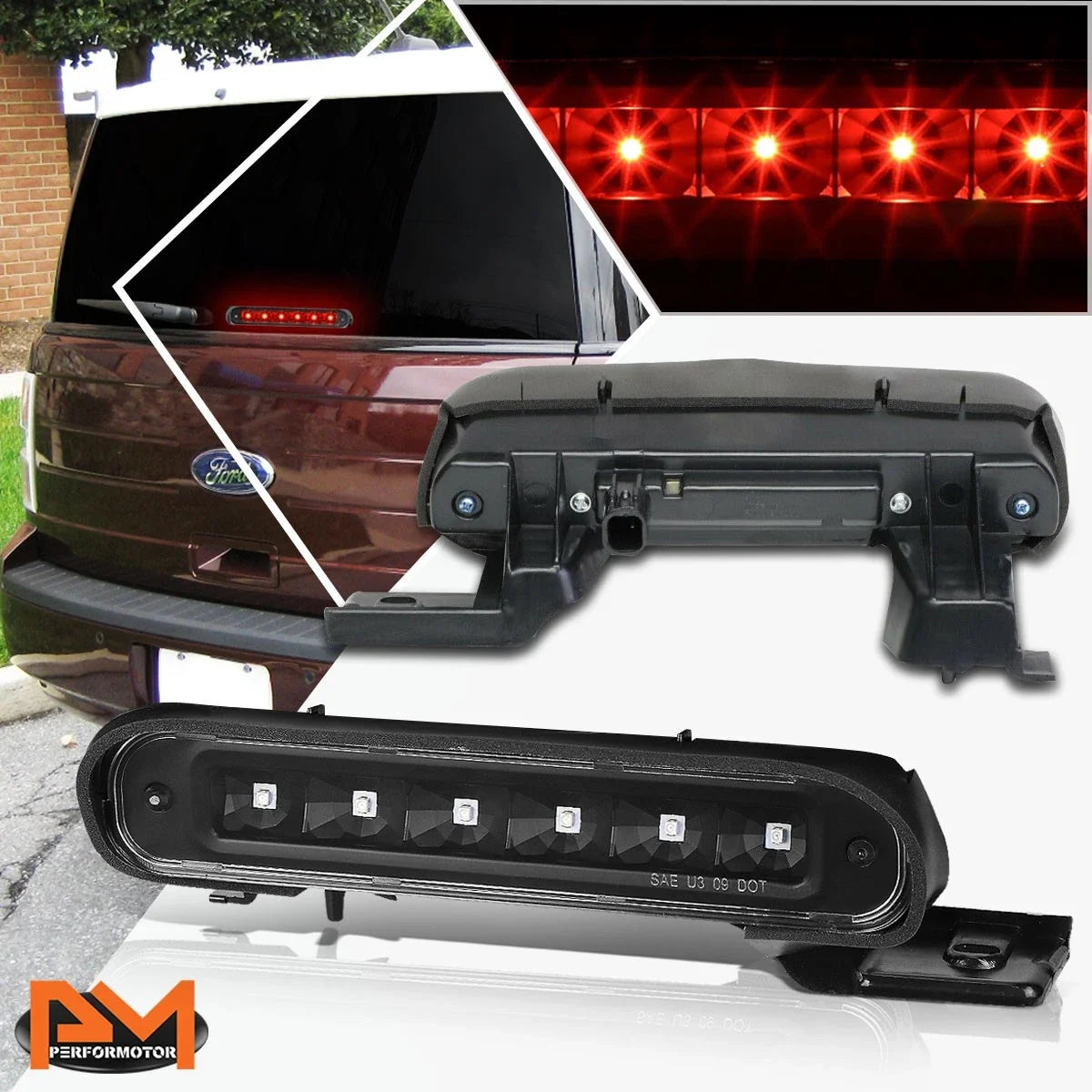 LED Third Brake Light Assembly for Ford Flex (2012-2018)
