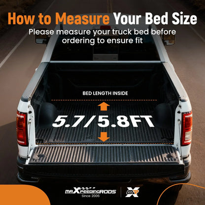Tonneau Cover W/ LED Lamp for 2009-2026 Ram 1500 5.7/5.8ft Hard Solid