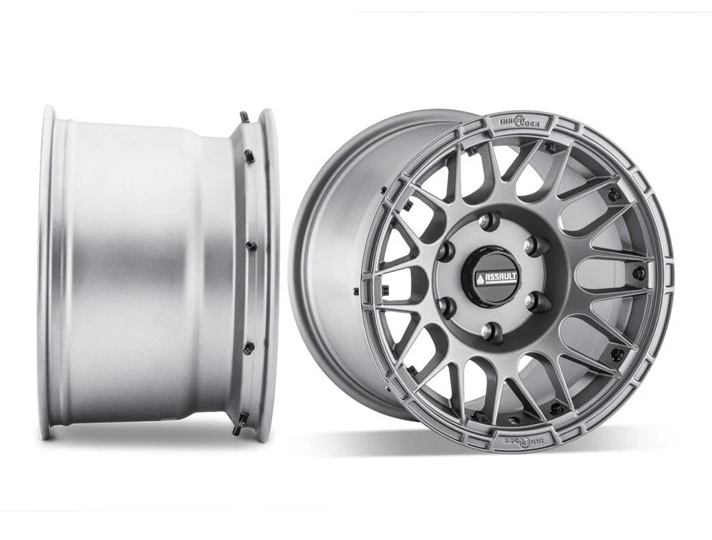 7" Matte Titanium Hellfire Wheels for Assault Industries (2015–2023)