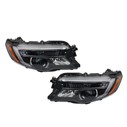 2 Halogen Headlights with LED Daytime Running Lights for Honda Pilot/Ridgeline