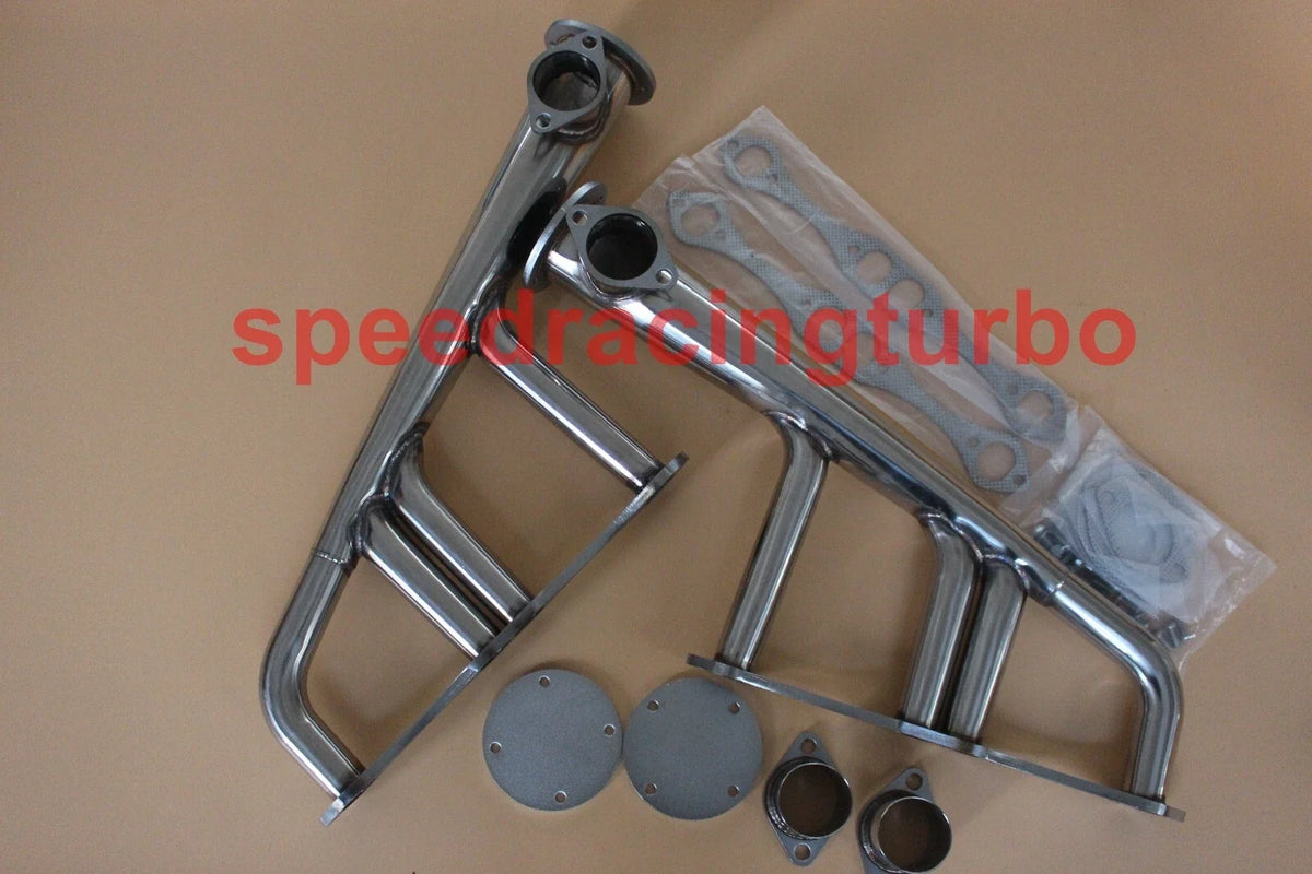 Stainless Steel Lake Style Headers for Chevy SBC 265-400 V8 (1960–1980)