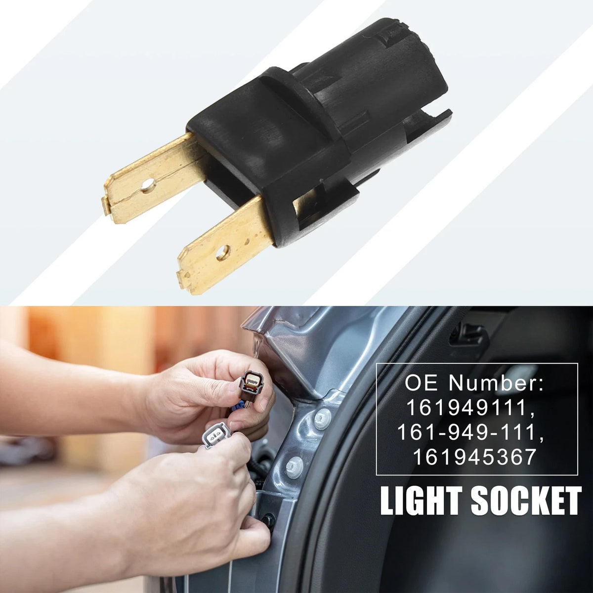 Side Repeater Indicator Light Bulb Socket 161949111 for VW Corrado (1990–1994)