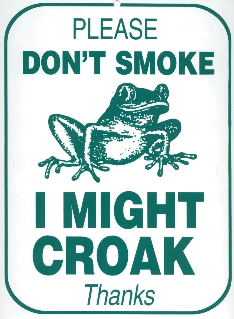 Please Don't Smoke Sign for Man Cave