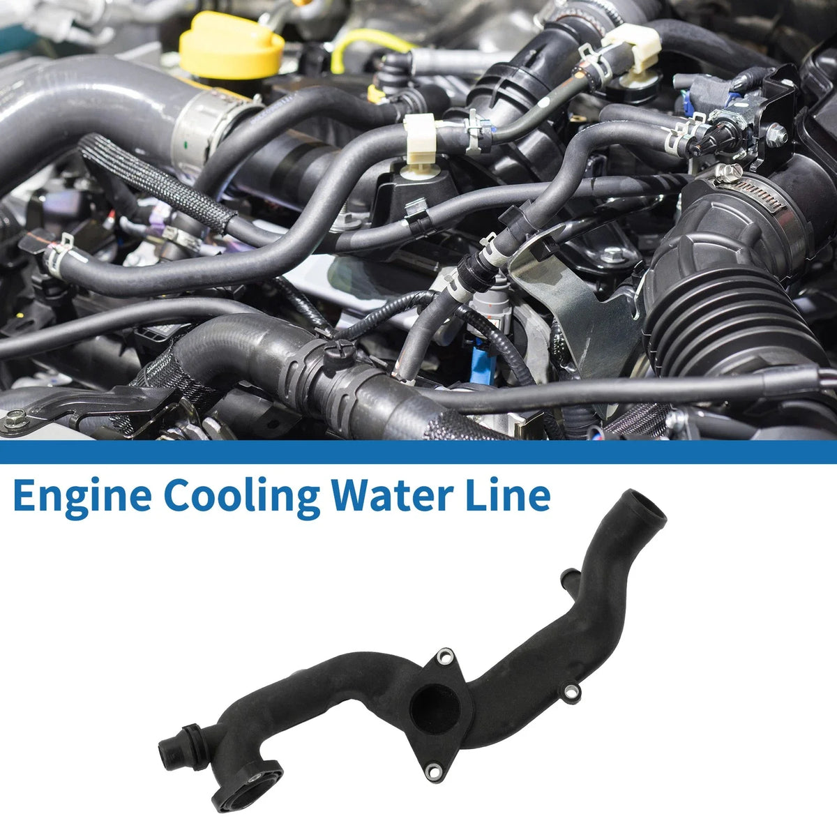 Engine Cooling Water Line for Audi A8 Quattro 3.0L (2015–2018) No. 06E121045AS