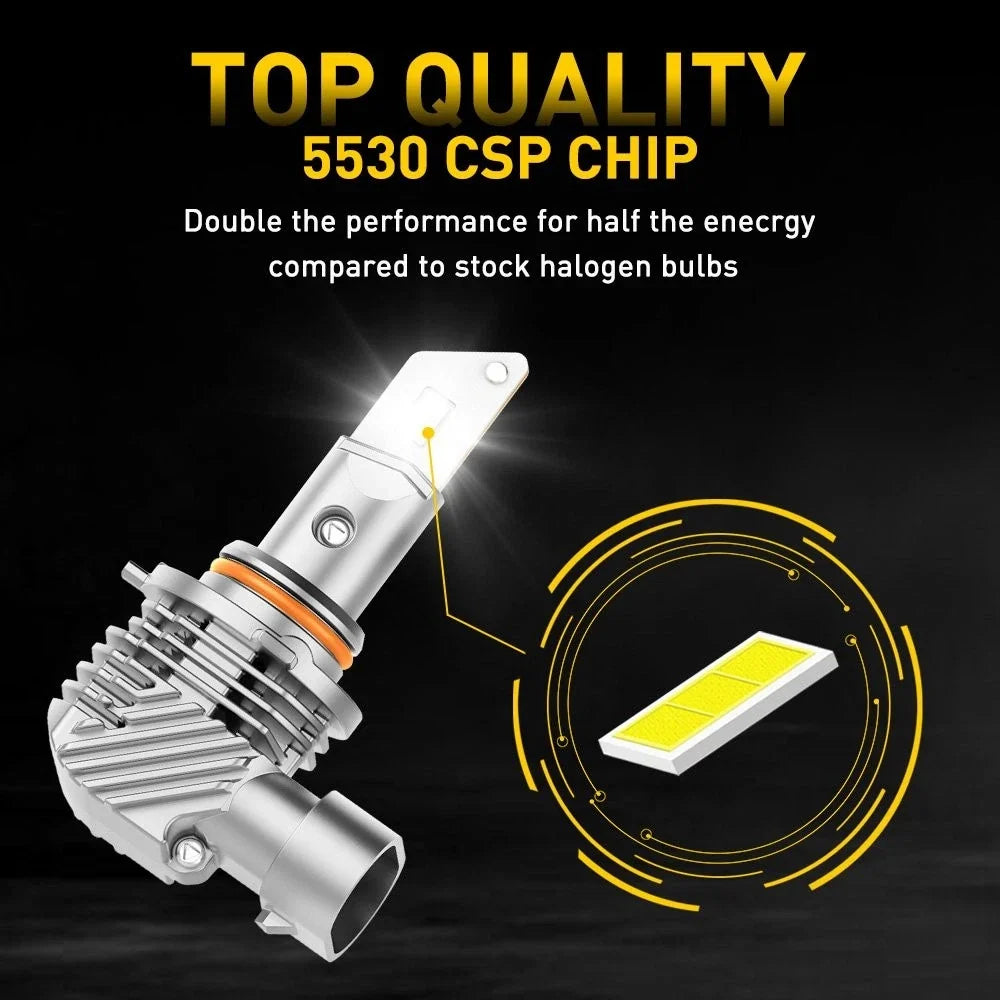 2X LED Headlight Bulbs 9005 H11 H8 6000K Hi Lo - Universal Fit