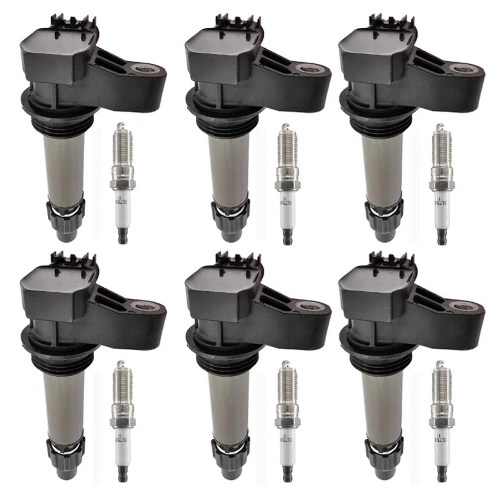 6X Ignition Coils + 6X Spark Plugs for GMC Acadia (2007–2015)