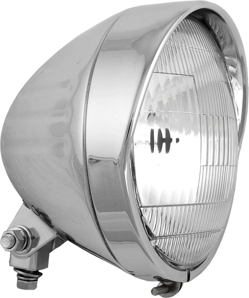 5.75 Inch Headlight Bottom Mount Chrome for V-Twin