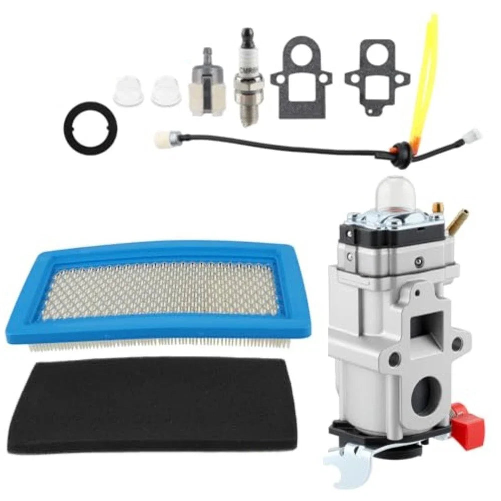 Carburetor Service Kit with Air Filter, Pre-filter, Gaskets for