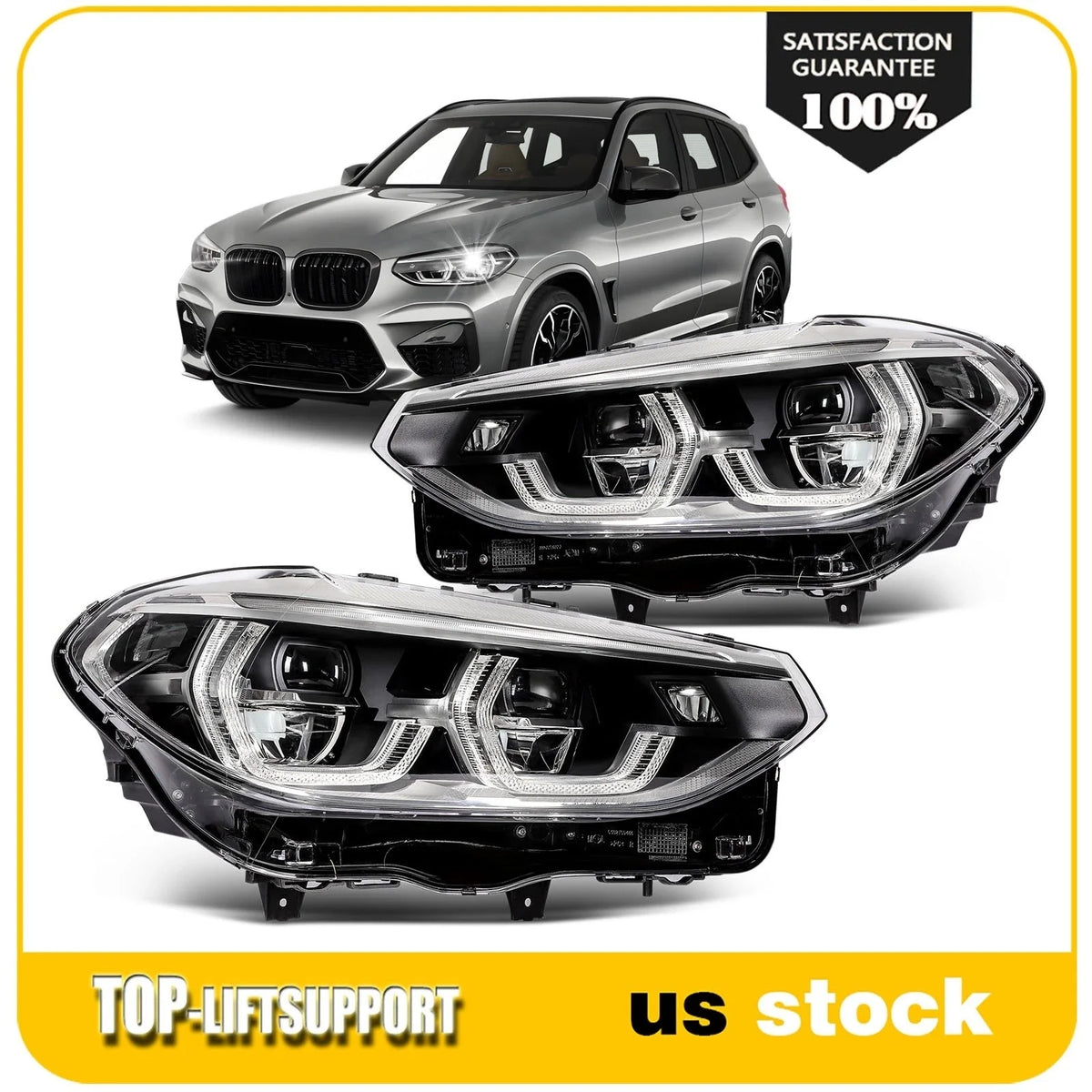 LED Headlight Set for BMW X3 X4 (2018–2021)