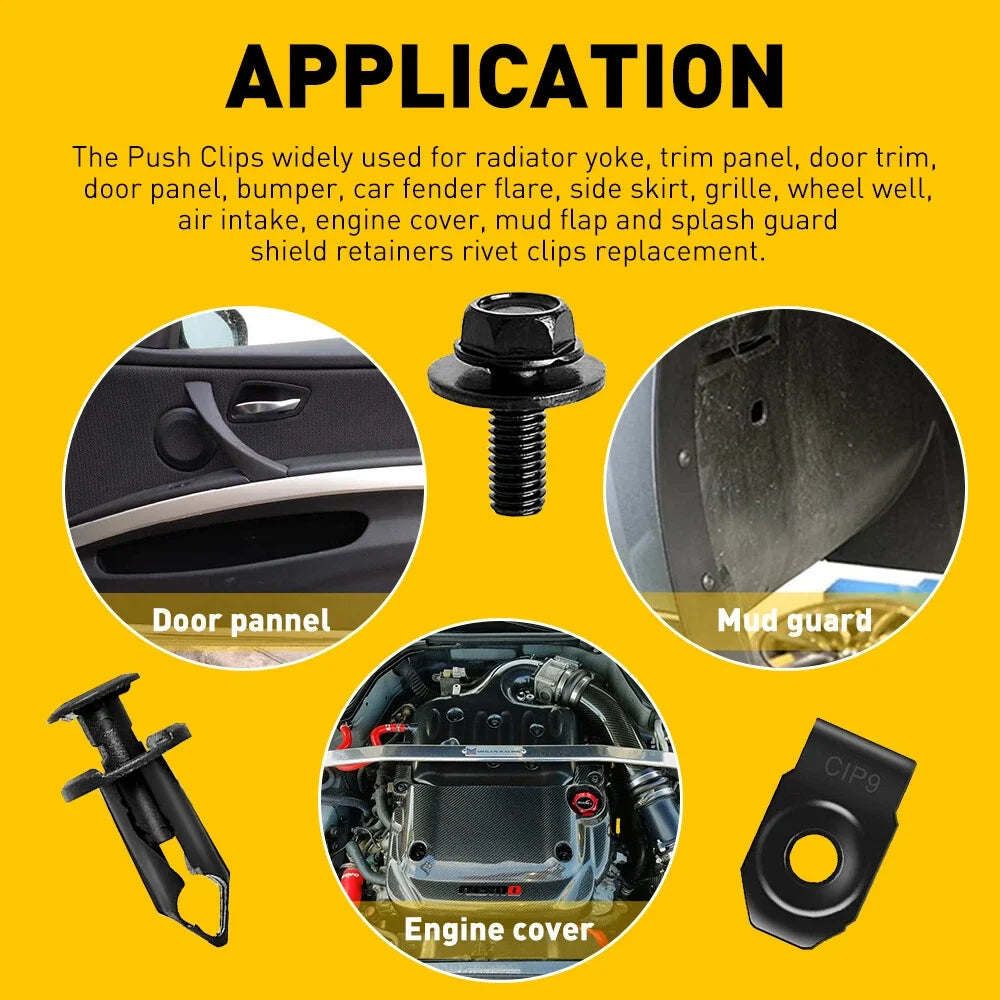 Splash Shield Guard Kit 70PCS for Honda Engine Under Cover
