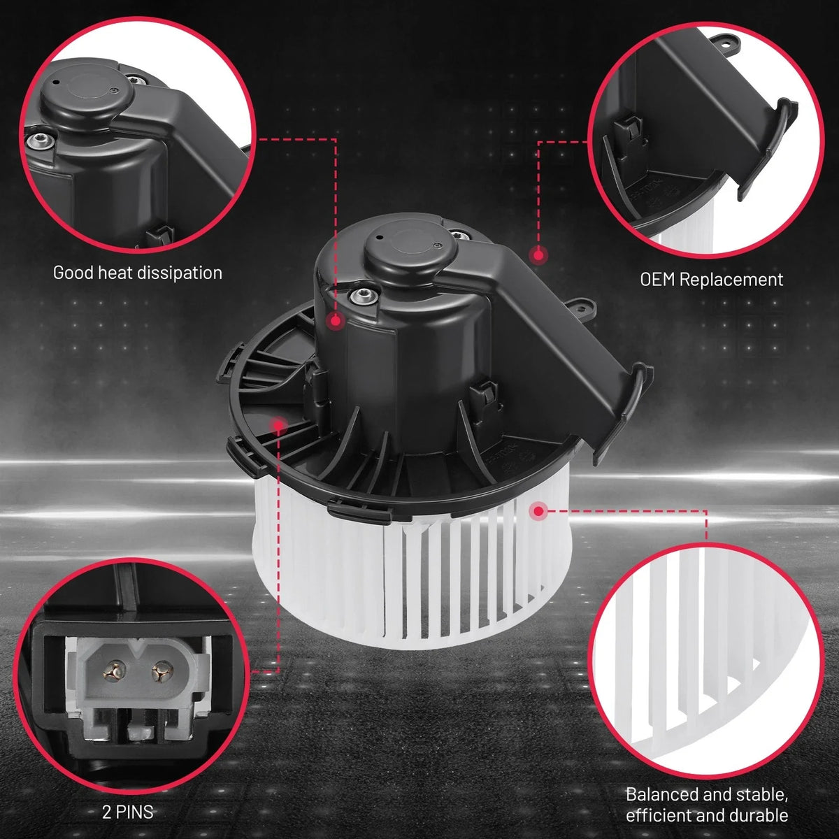 Fan Cage Heater Blower Motor for Freightliner Sprinter 2500 (2014-2016)