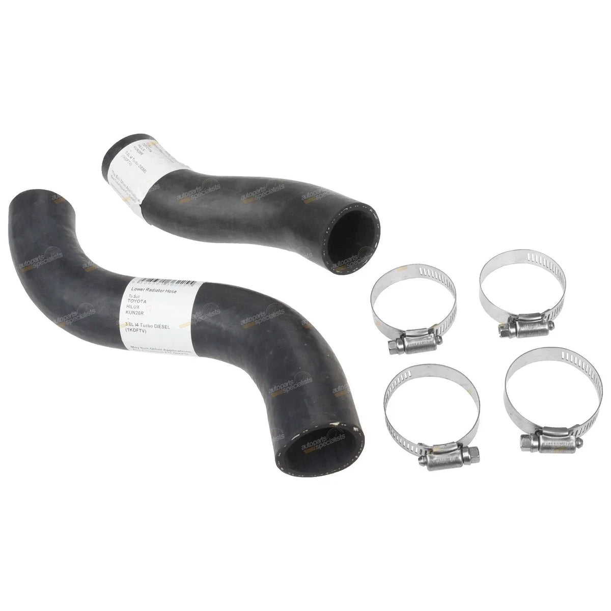 2 x Radiator Hoses (Upper & Lower) for Toyota Hilux KUN16 KUN26