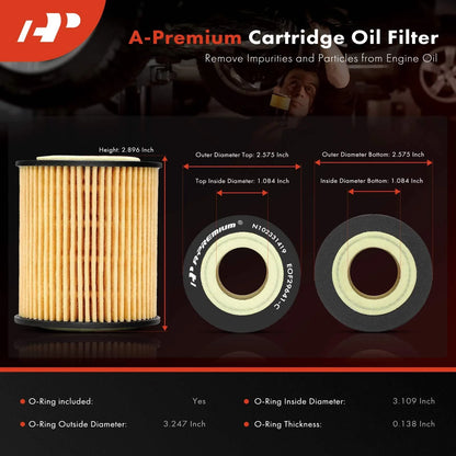 Engine Oil Filter Pair for Escape (2005-2009) & Fusion (2006-2009)