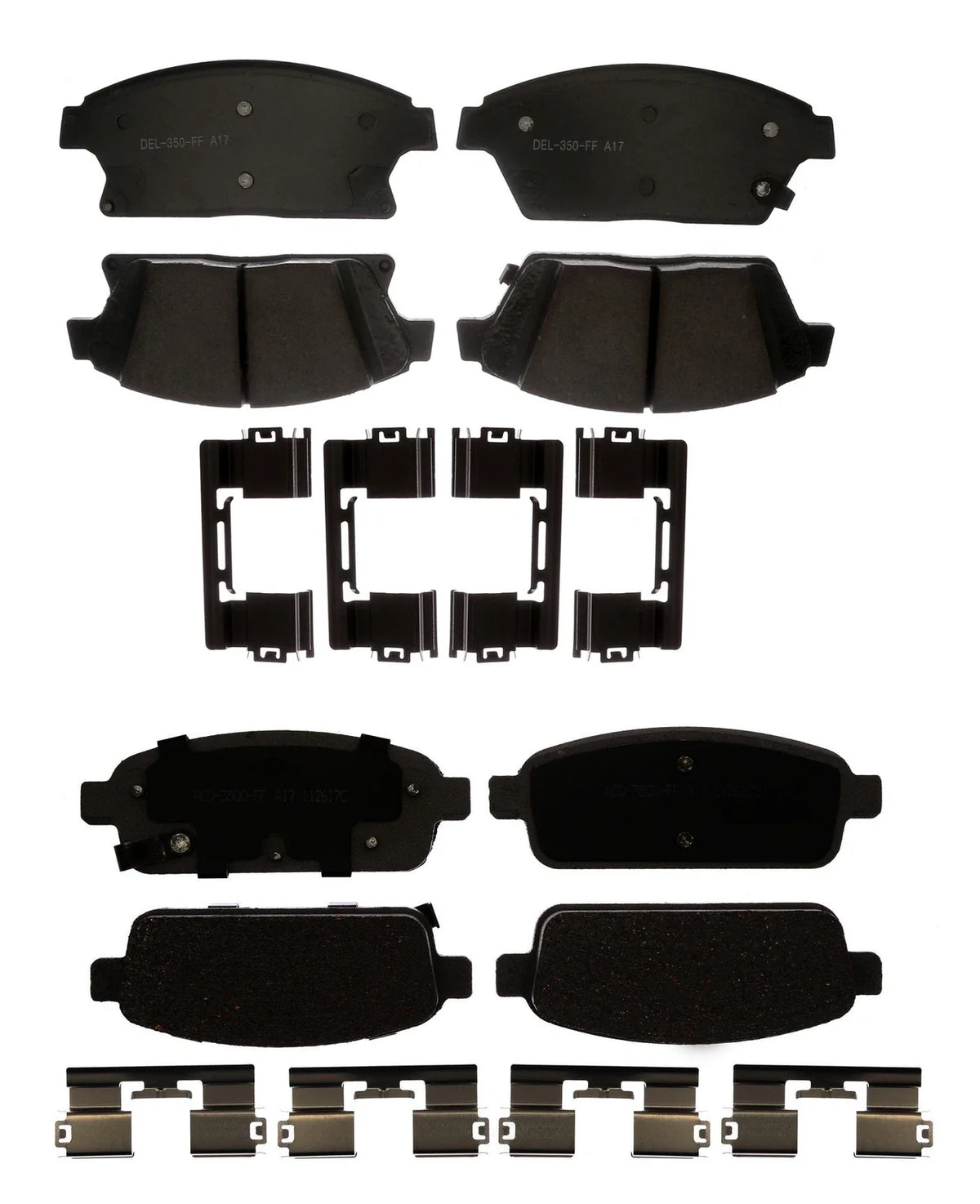 Set of 4 Ceramic Brake Pads for Buick Encore, Chevy Trax, Volt (2013–2021)