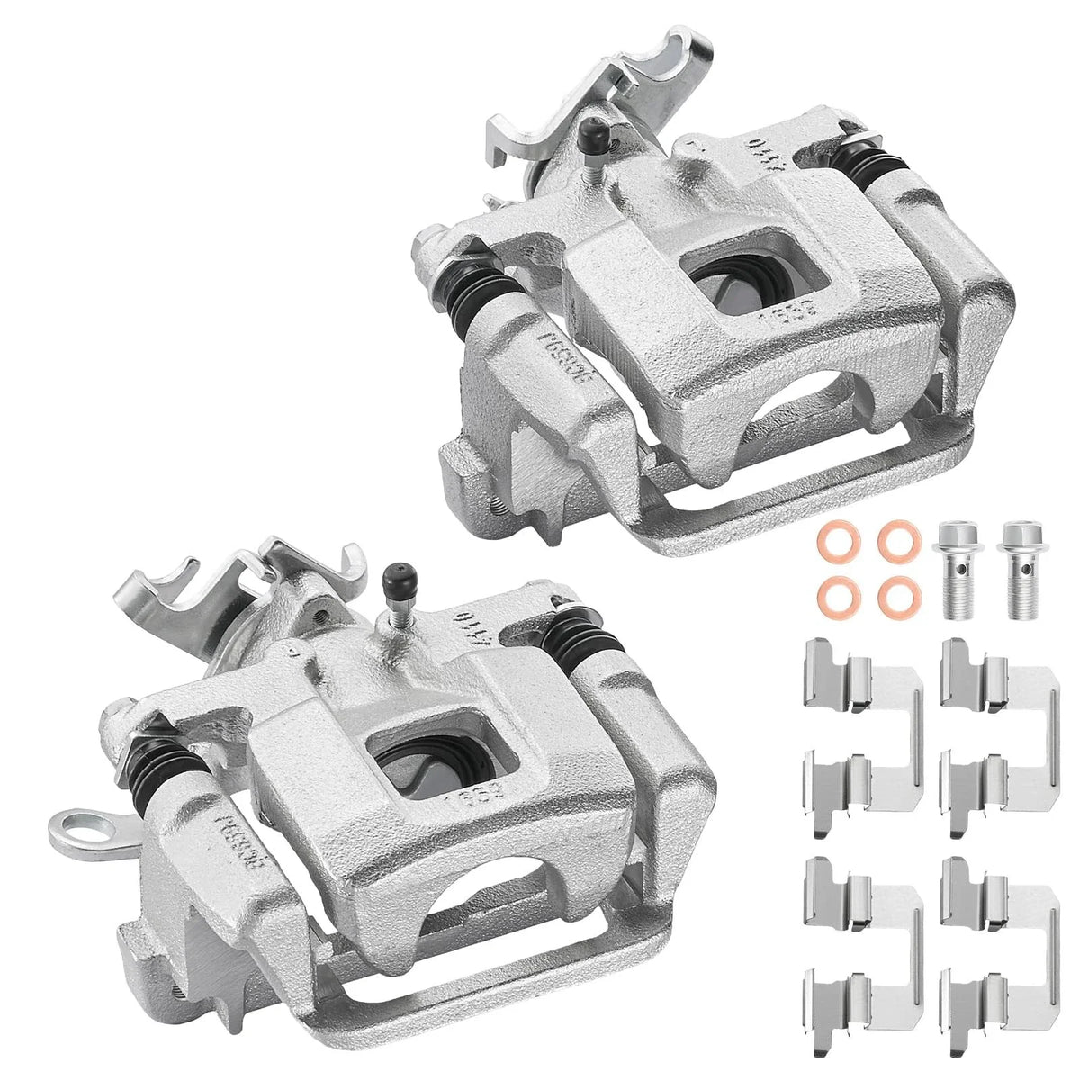 2X Rear Brake Calipers with Brackets for 2013-2018 Mitsubishi Outlander Sport