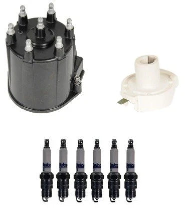 Distributor Rotor Cap & Spark Plugs Kit for Chevy Monte Carlo Caprice (V6)