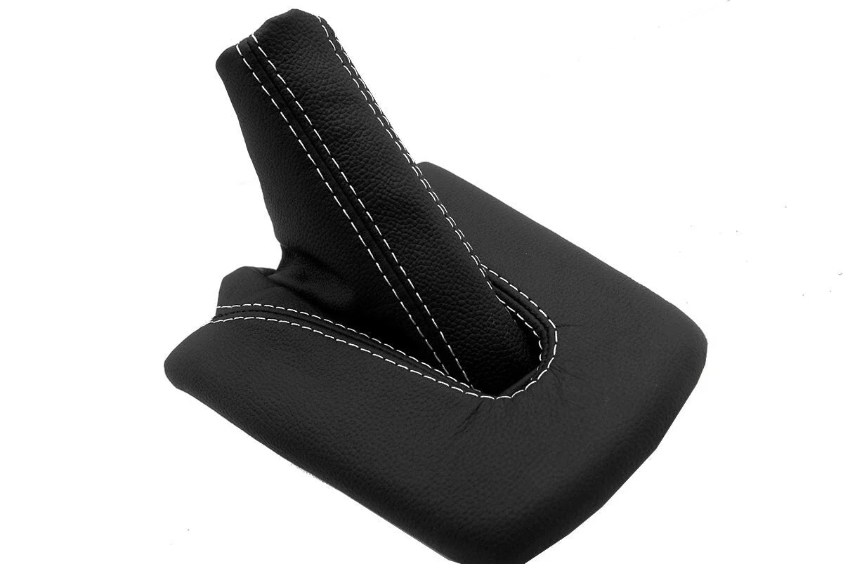 E Brake Boot Cover Leather for BMW M3 Z4 (2003–2008) White Stitch