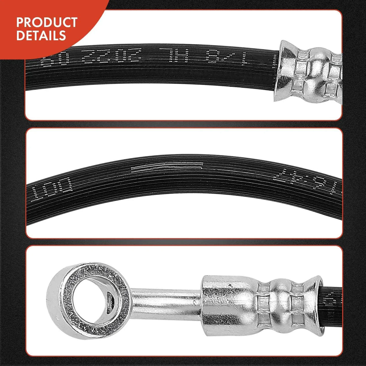 Front Brake Hydraulic Hoses for 2011-2013 Kia Sorento & Hyundai Santa Fe