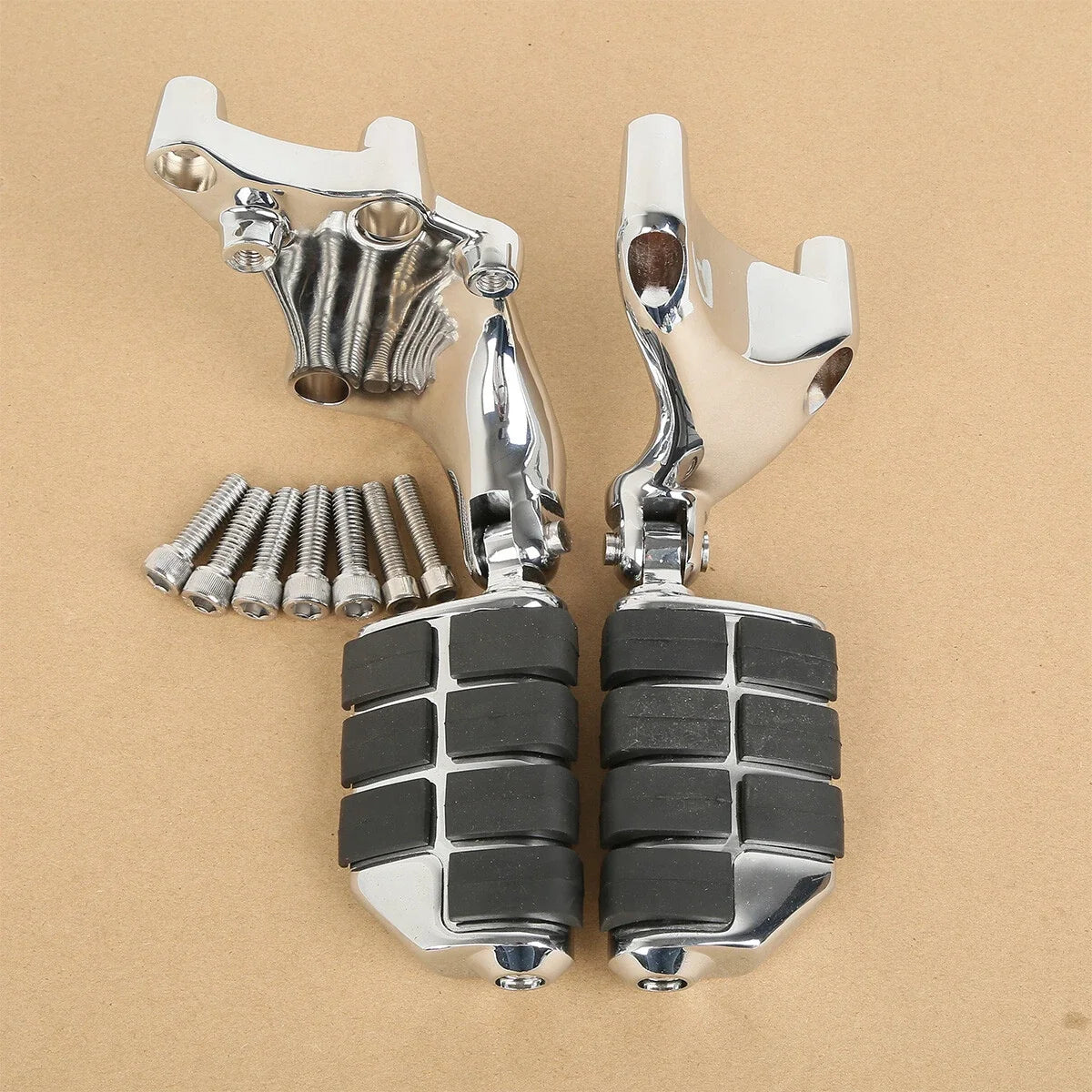 Chrome Footpeg Mount Bracket for Harley Sportster XL 883 XL1200 (2014–2022)