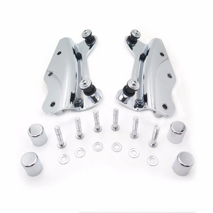 Chrome 4-Point Docking Hardware Kit for Harley FLHR FLHT Touring 2009-2013