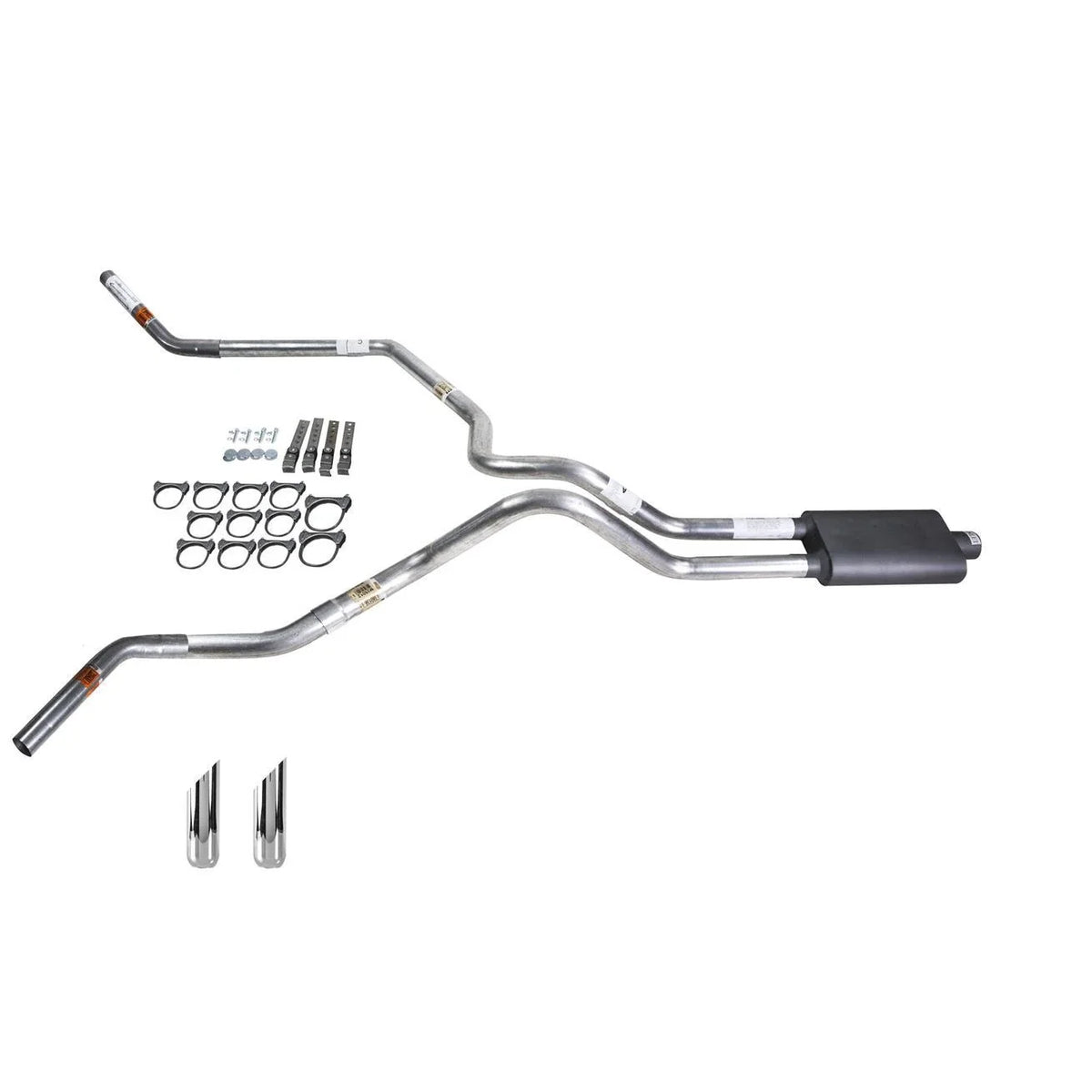 Dual Exhaust Pipe for Tundra (2000–2007) - 2.5" Flowsound Muffler, SW Tip