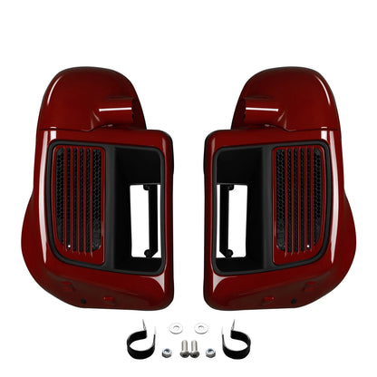 Lower Vented Fairings for Harley Electra Glide (2014-2024) - Billiard Red