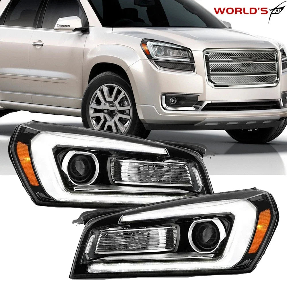 Pair Replacement Headlamp for GMC Acadia (2013–2016) Halogen with LED Tube