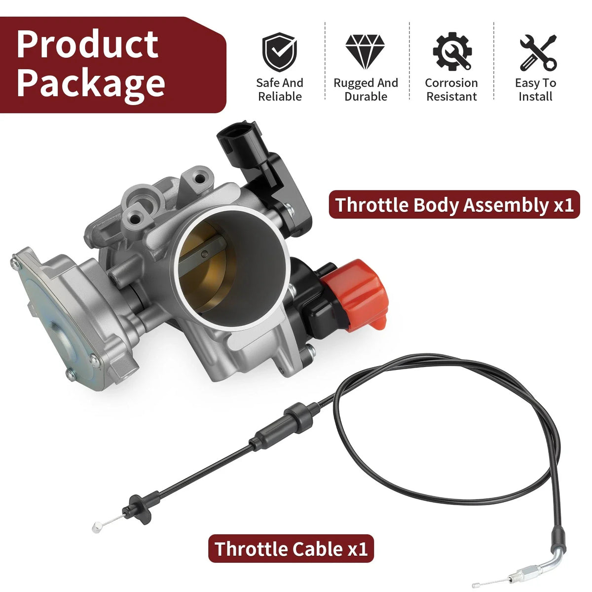 Throttle Body Assembly with Cable for Polaris Sportsman 550 (2011)