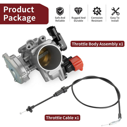 Throttle Body Assembly with Cable for Polaris Sportsman 550 (2011)