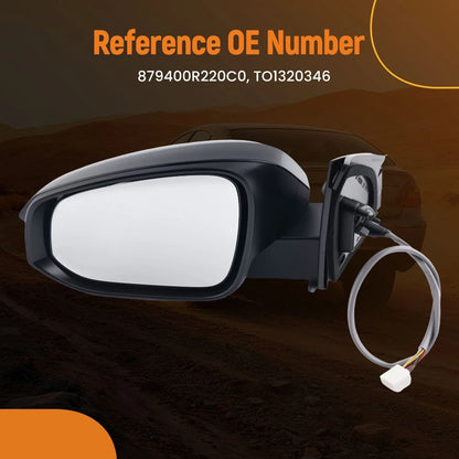 Driver Side Mirror for Toyota RAV4 Adventure (2018) 879400R220C0 Blind Spot