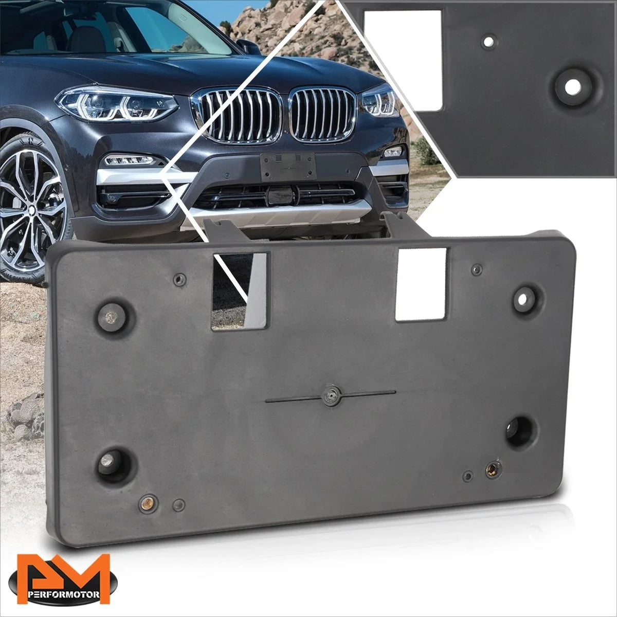 Front License Plate Mounting Bracket for BMW X3/X4 2018-2021