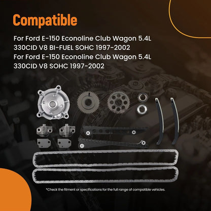 Chain Timing Kit with Tensioners for 2000-2001 Ford Excursion/Expedition