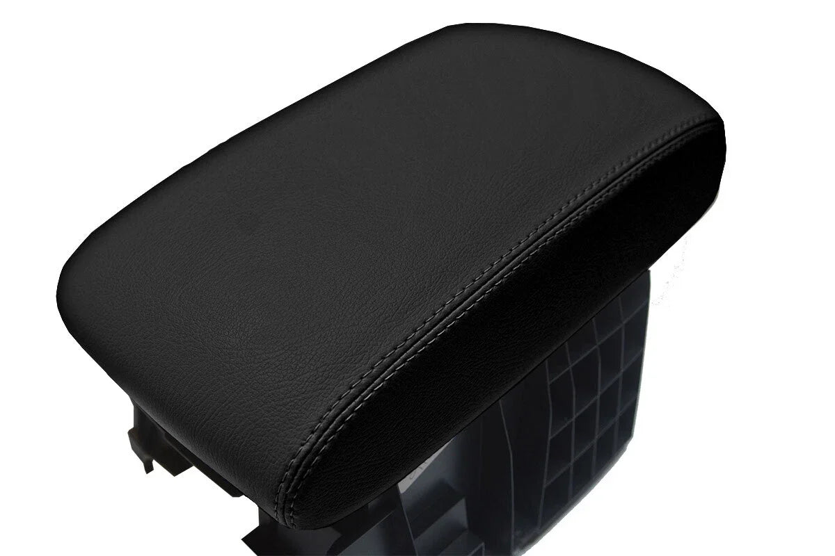 Leather Console Lid Armrest Cover for Subaru Tribeca (2006–2014) Black