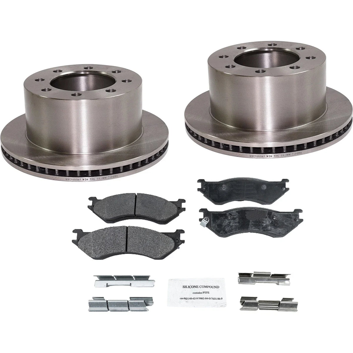 Brake Disc Rotors and Pads Kit for Ram 2500 3500 (2001–2002)