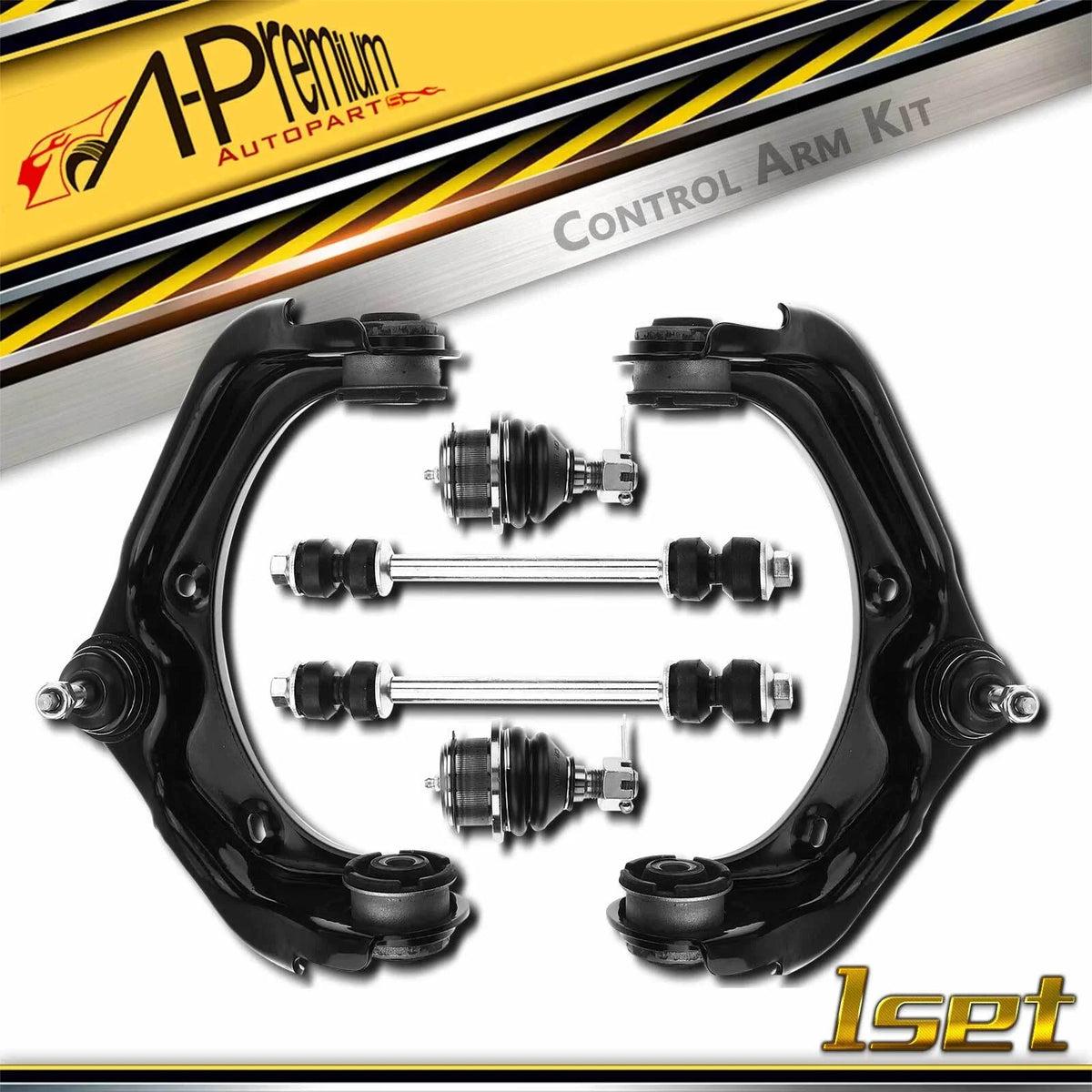 Set of 6 Front Control Arm Sway Bar Tie Rod Ends for Ford Explorer (2006–2010)