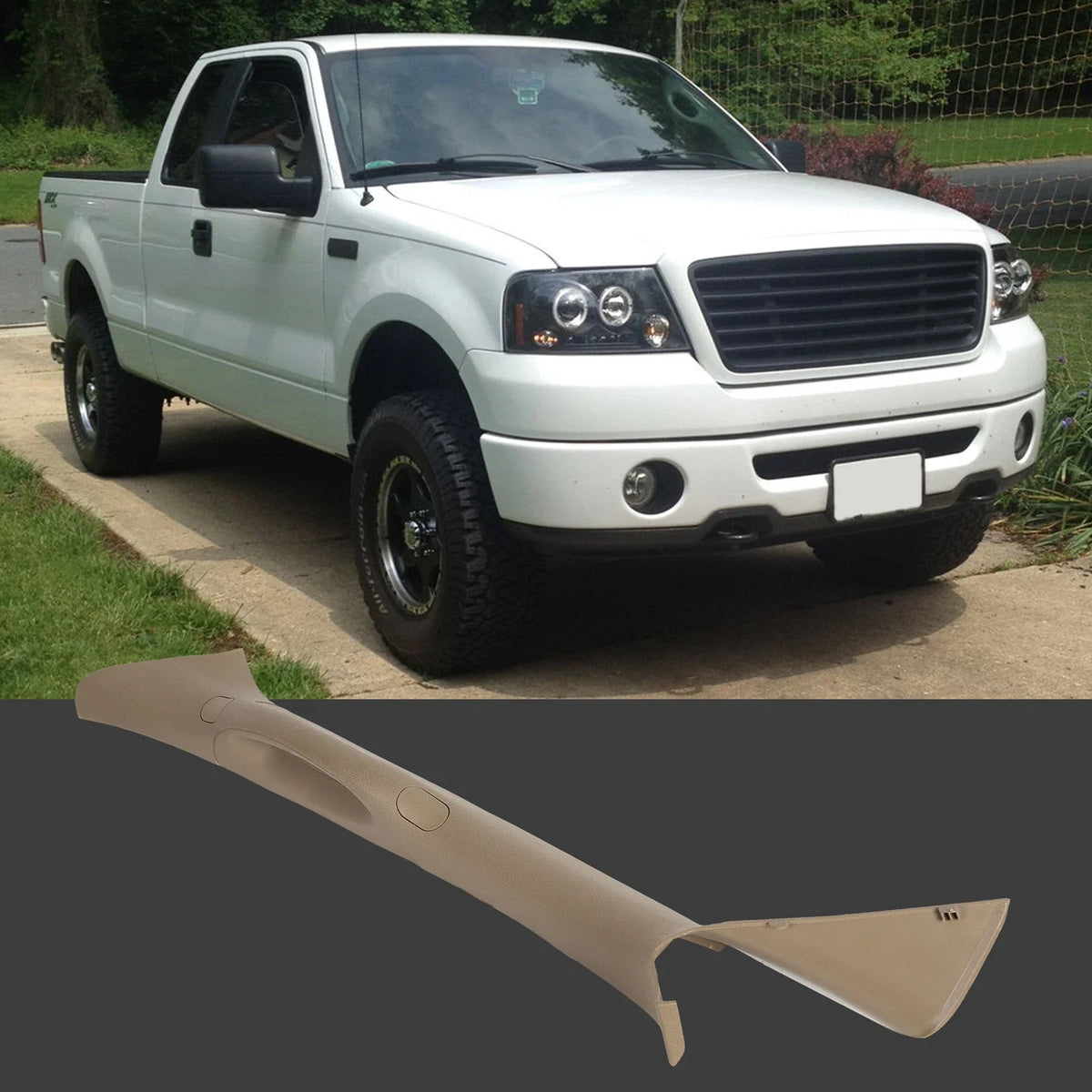 Driver A Pillar Trim Handle for Ford F150 (2004–2008) Tan Interior