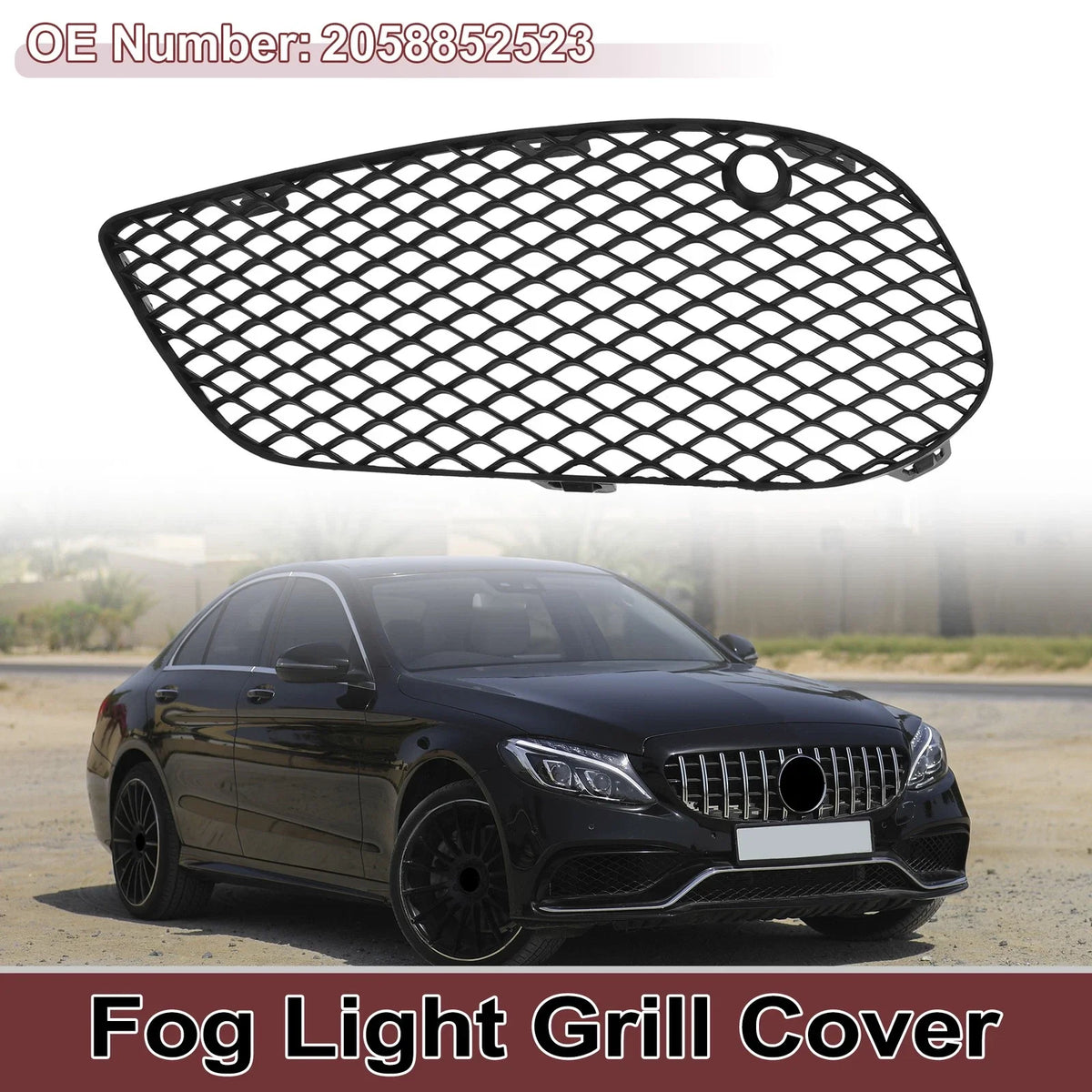 1 Pc Fog Light Grill for Mercedes-Benz C350e (2016–2018) No. 2058852523