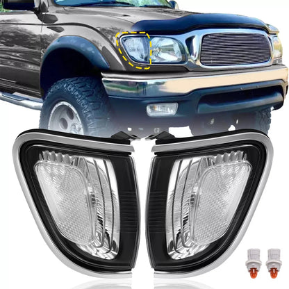 Side Marker Lights Chrome 2PC Corner for Toyota Tacoma (2001–2004)