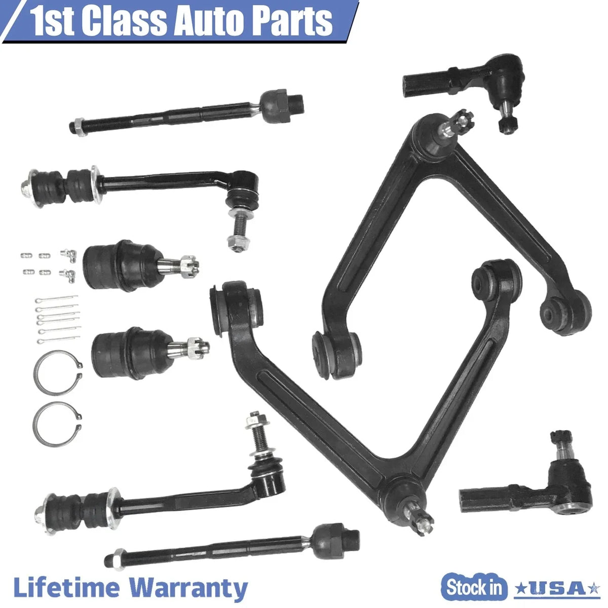 10pc Front Suspension Control Arm Ball Joint for Dodge Durango Aspen (2004–2009)