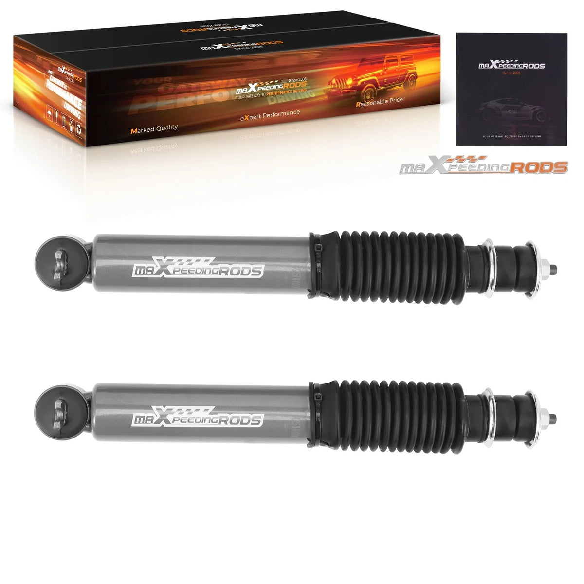 2X Front Lowering Shocks for Chevrolet S10/GMC Sonoma RWD (1982–2004)