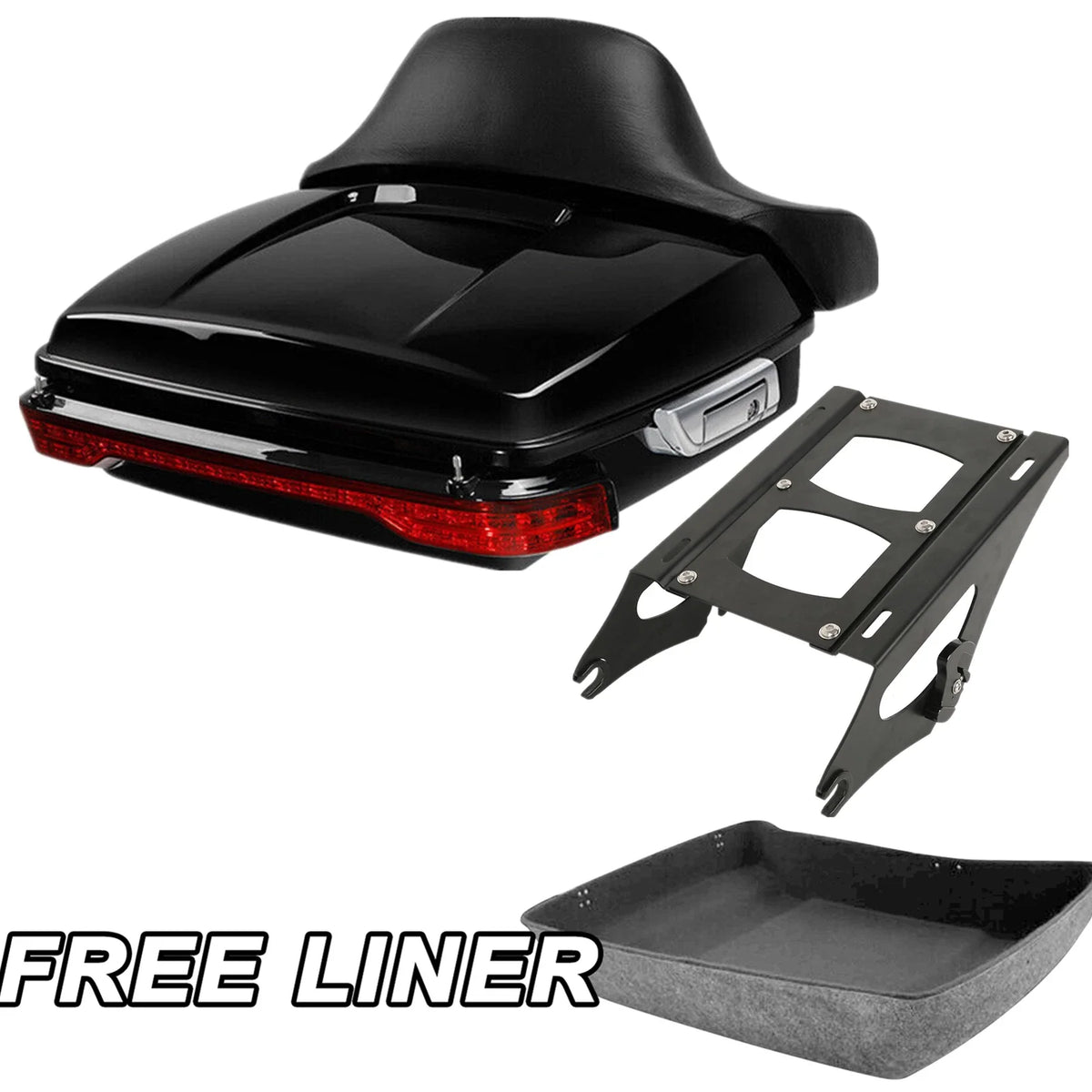 Trunk Light Mount for Backrest Pad on Harley Touring (2014-2026)