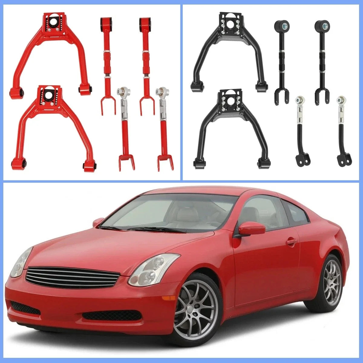 Adjustable Camber and Traction Arm Kit for 2003-2009 350Z G35