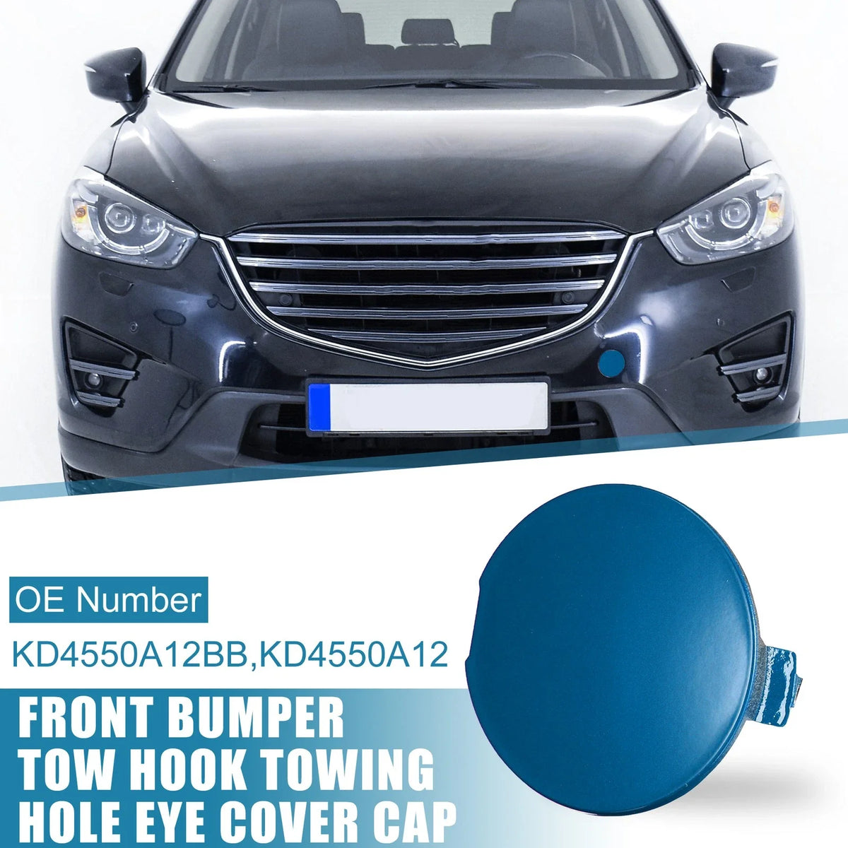 Tow Hook Cover Cap for Mazda CX-5 (2013–2016) - Deep Blue