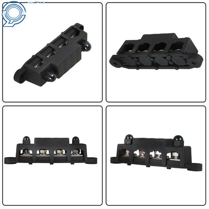 12V Systems Power Distribution Block - 4 Post Busbar (250A)