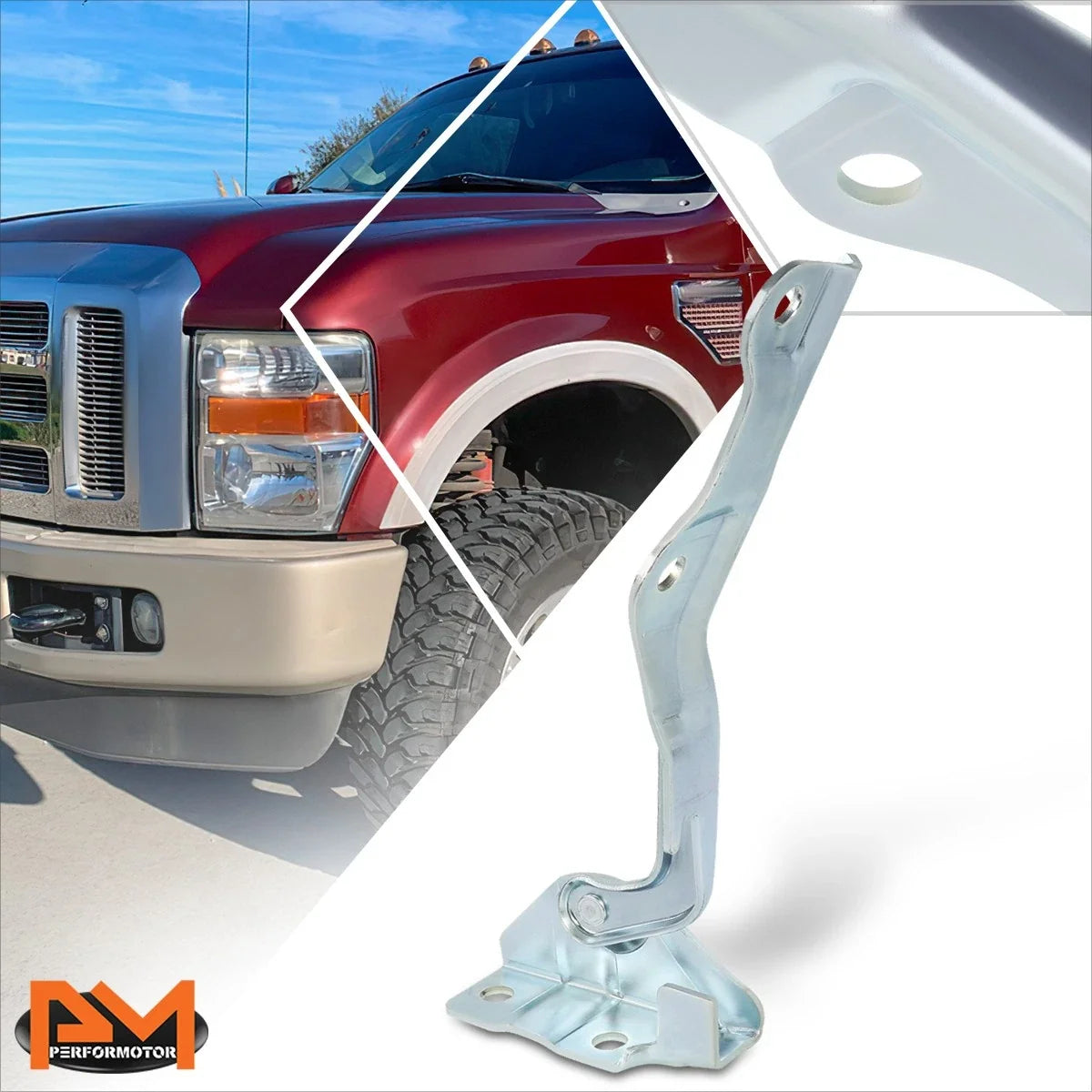 OE Style Engine Hood Hinge Left for Ford F250 F350 (2008-2010)