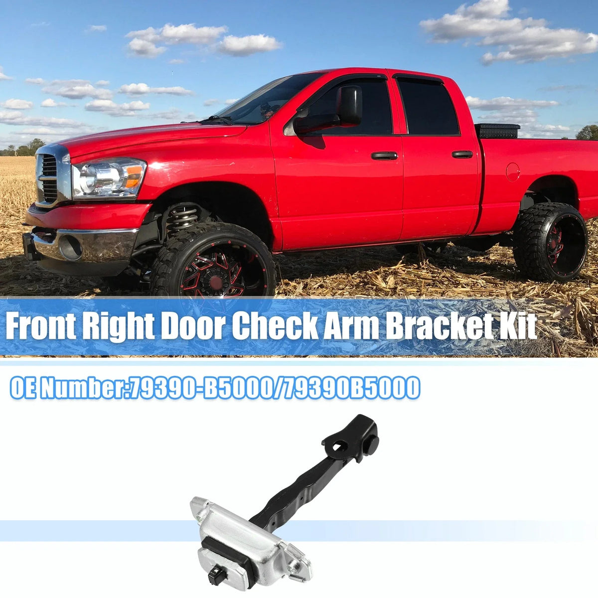 Front Right Door Hinge Check Arm Stop Strap for Kia Forte (2014–2018) No.79390-B5000