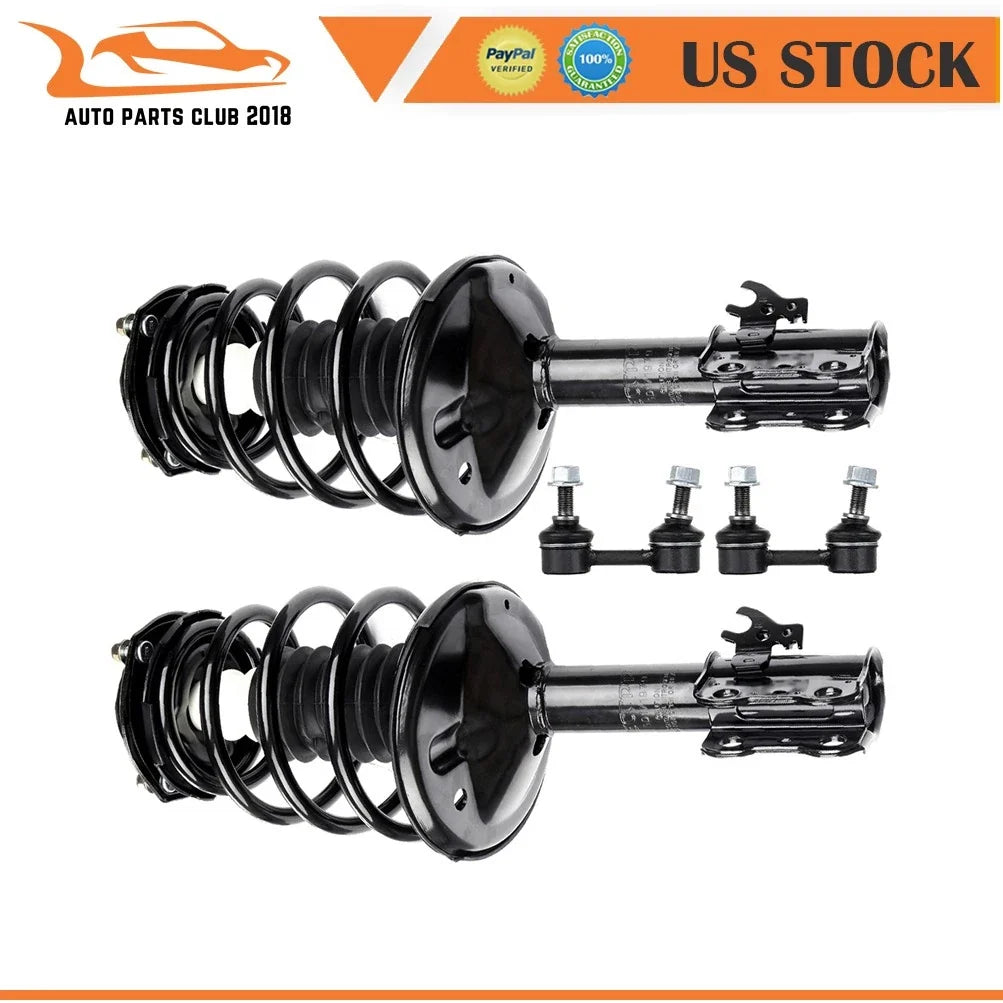 Front Strut Assemblies & Sway Bar Link Kit for Toyota Camry (1995–1996)