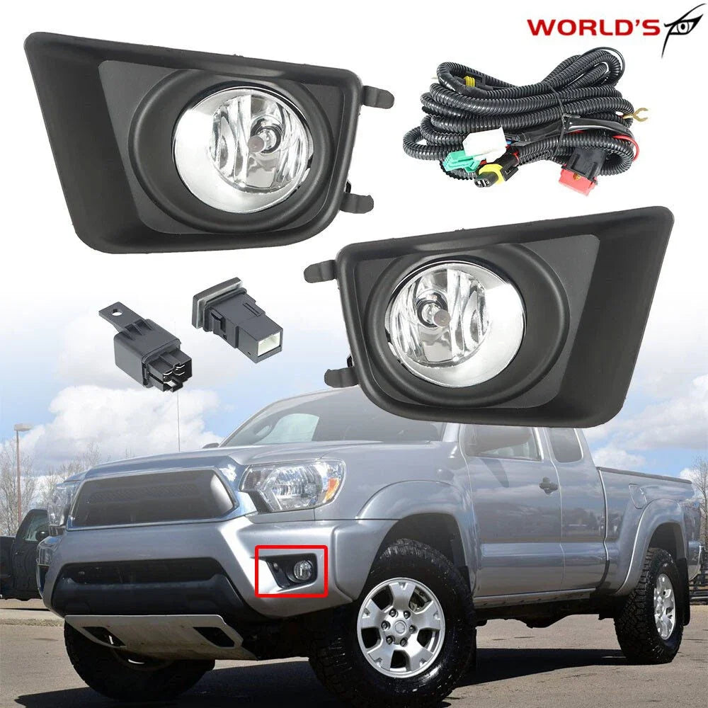 Clear Fog Lights for Toyota Tacoma (2012–2015)