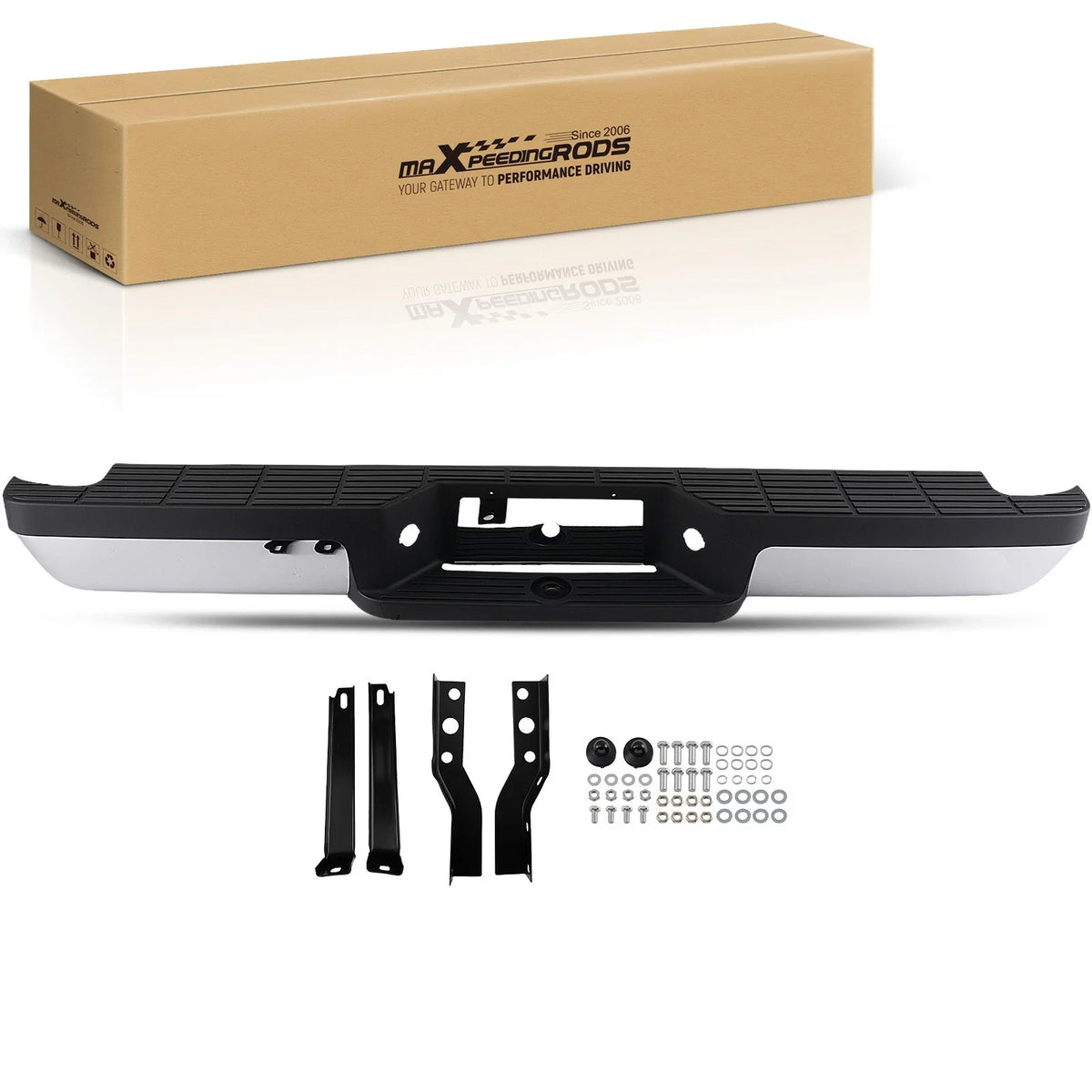 Chrome Rear Bumper Assembly for Ranger 1993–2011 F37Z17795A